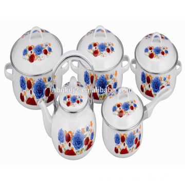 FDA certificate enamel kettle pot set with saucepan high quality